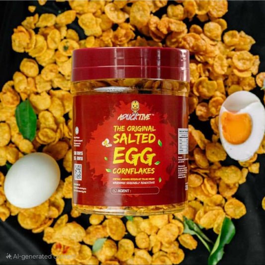 Aductive Original ( Non-Spicy ) Salted Egg Cornflakes | 200g
